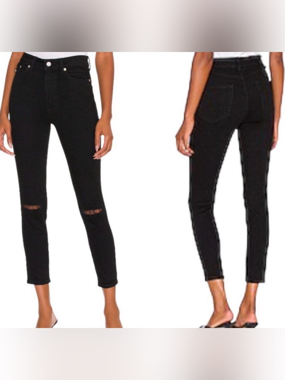 Lovers + Friends Mason Black High Rise Skinny Jeans